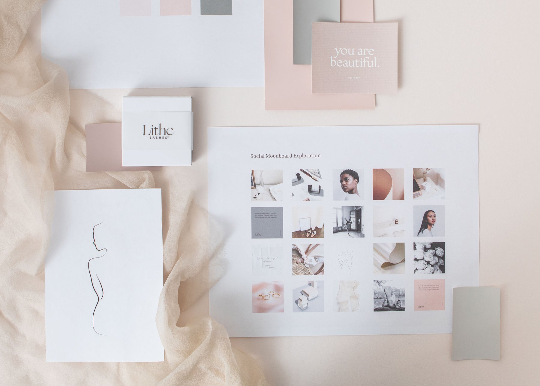 Behind the Brand: A Lithe Lashes Moodboard