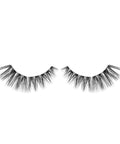 Lithe Lashes Bold Collection lash style named B2 Full Flare, a product image displaying the lash pair on its own, floating on a white background and zoomed in, highlighting how beautiful and natural looking the false eyelashes look. 