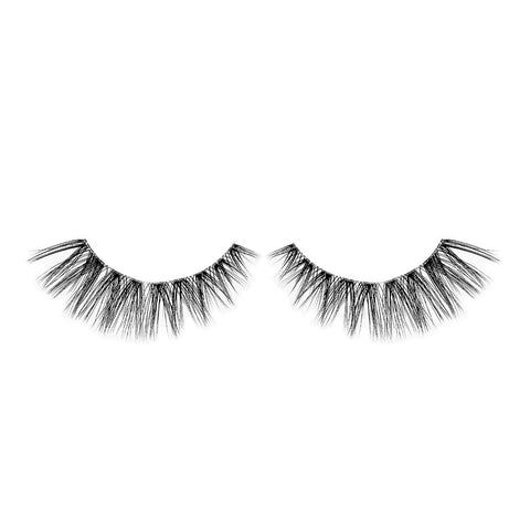 Lithe Lashes Bold Collection lash style named B2 Full Flare, a product image displaying the lash pair on its own, floating on a white background and zoomed in, highlighting how beautiful and natural looking the false eyelashes look. 