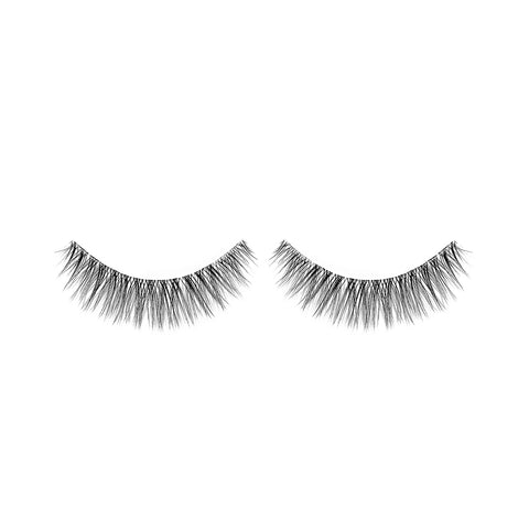 Lithe Lashes Nude Collection lash style named N3 Light and Feathery, a product image displaying the lash pair on its own, floating on a white background and zoomed in, highlighting how beautiful and natural looking the false eyelashes look. 