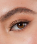 Lithe Lashes Core Collection lash style named 02 Everyday Round, a close up eye thumbnail image of the model's eye wearing the false lashes for an up close perspective on how elegant the falsies look on the eye.
