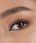 Lithe Lashes Core Collection lash style named 05 Wispy and Willowy, a close up eye thumbnail image of the model's eye wearing the false lashes for an up close perspective on how elegant the falsies look on the eye.